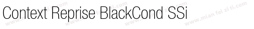 Context Reprise BlackCond SSi Black字体转换